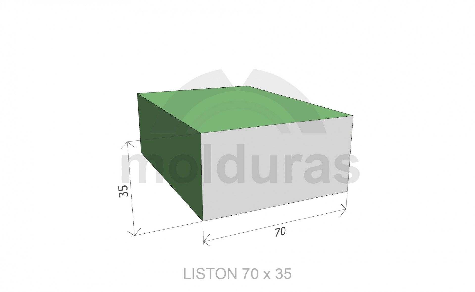 Ripa Abeto Aplainada 35x70x2400mm