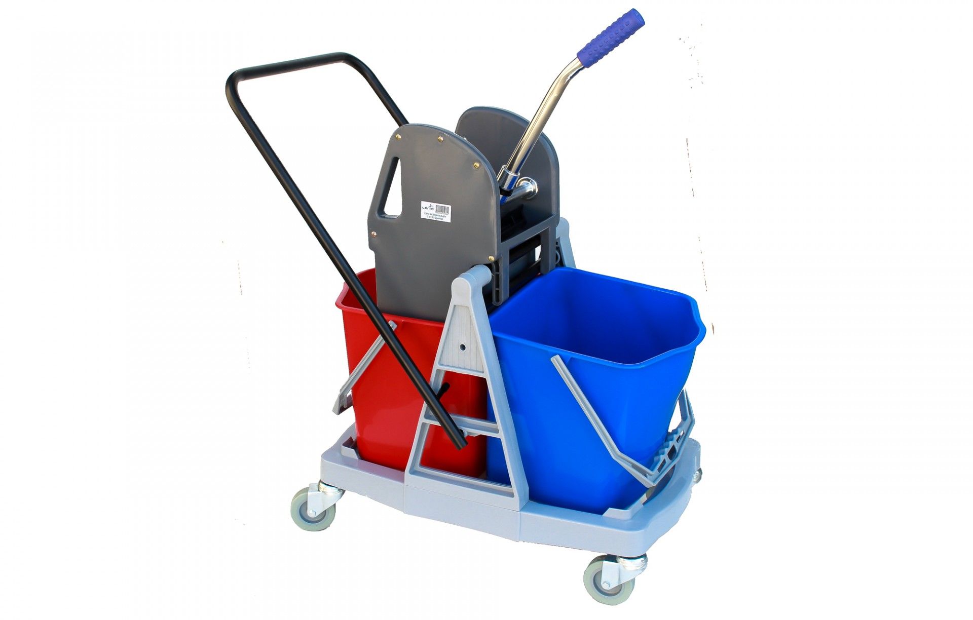 Carro de Limpeza com 2 Baldes e Prensa 25L