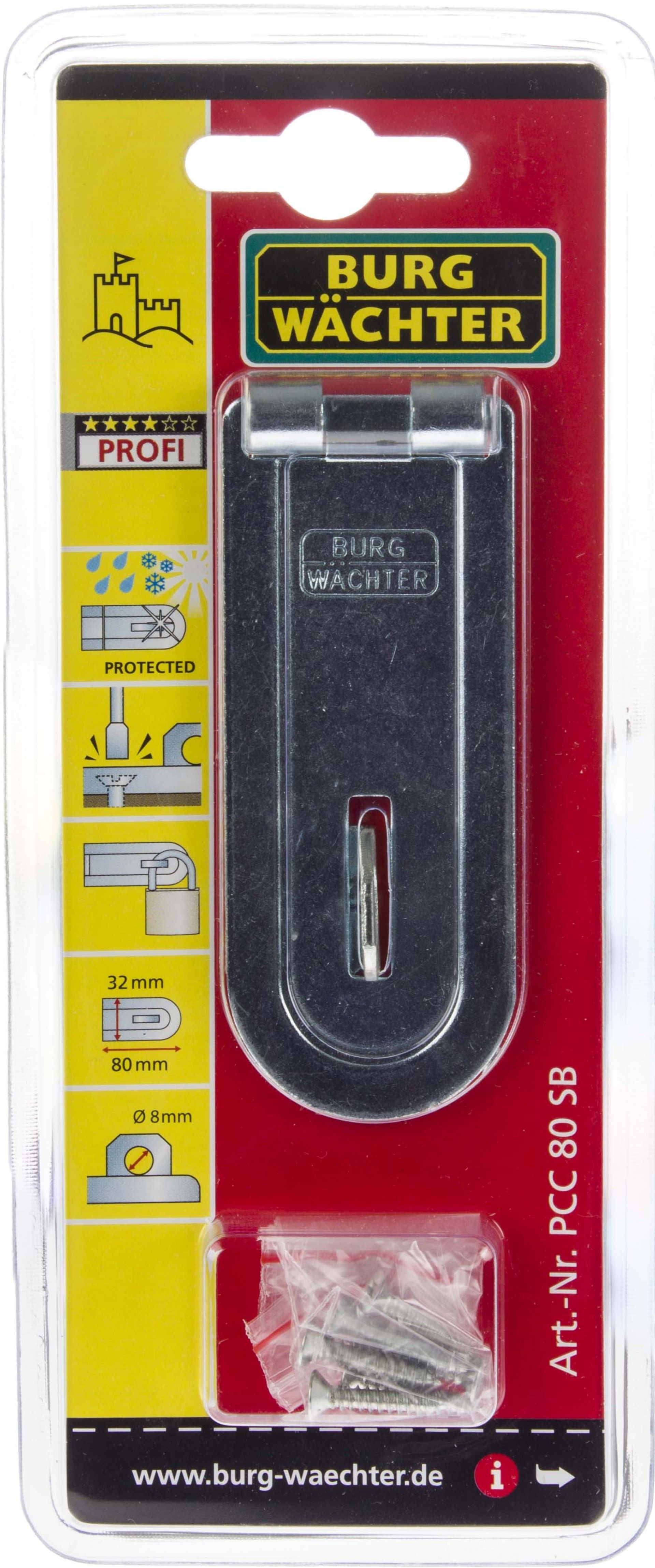 Porta Cadeado Zincado 80mm