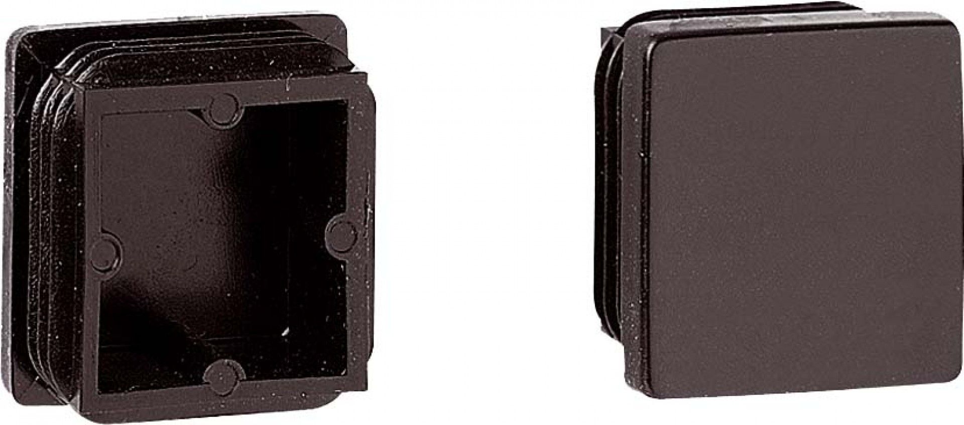 Ponteiras Rectangulares Embutir Pvc 25x25mm 4 unid.