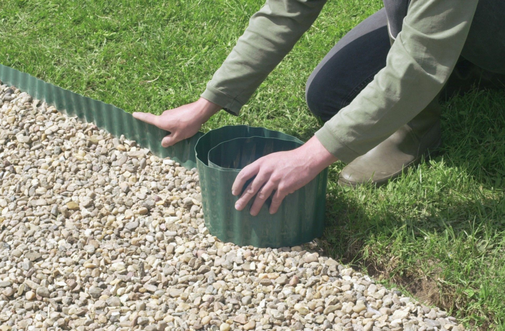 Bordadura PVC 20cm Verde