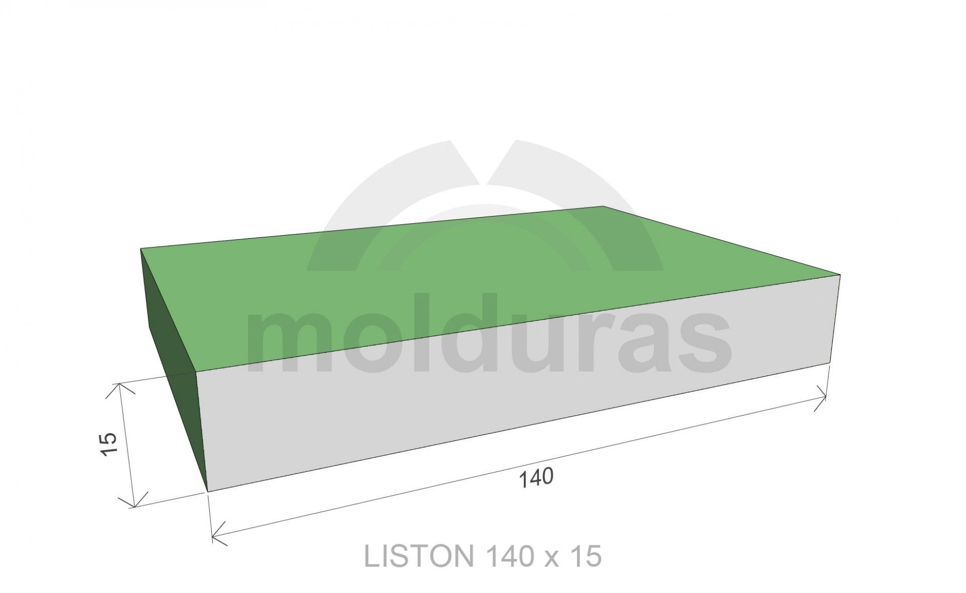 Ripa Abeto Aplainada 15x140x2400mm