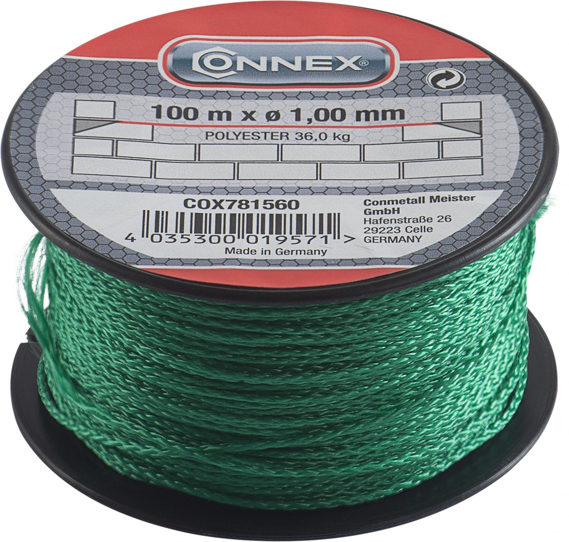 Rolo Corda Pedreiro Poliet Verde 1,0-100