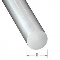 Perfil Redondo Alumínio Bruto 4mm-1m Perfil Redondo Alumínio Bruto 4mm-1m