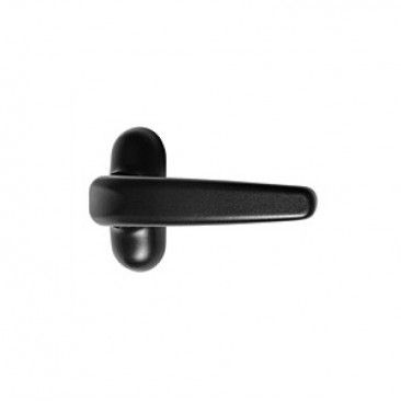 Puxador Duplo Alumnio Lacado Preto BL1