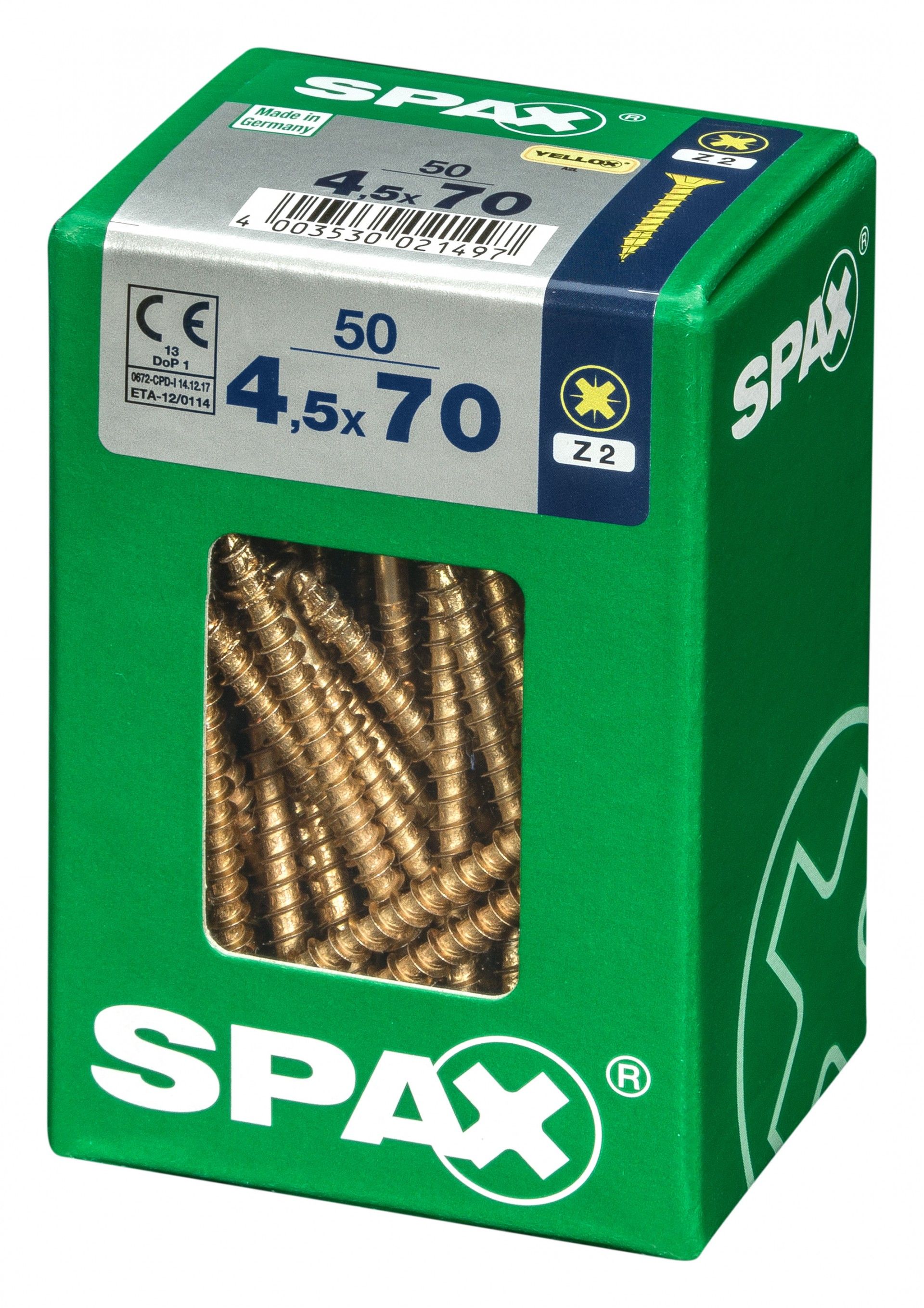SPAX CP YELLOX 4,5x70mm L