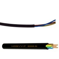 Cabo Ho5 Vv-F 3g2.5mm² Preto 1m Cabo Ho5 Vv-F 3g2.5mm² Preto 1m