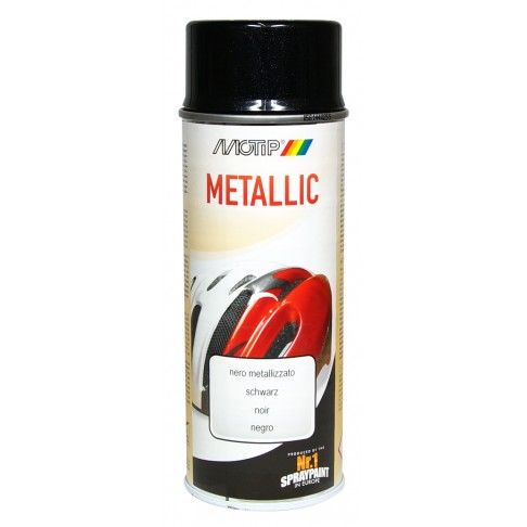 Spray Motip Metalizado Preto Spray Motip Metalizado Preto