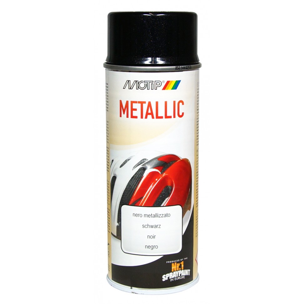 Spray Motip Metalizado Preto