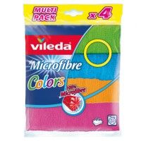 Pano Microfibras Colors 4 unid. VILEDA Pano Microfibras Colors 4 unid. VILEDA