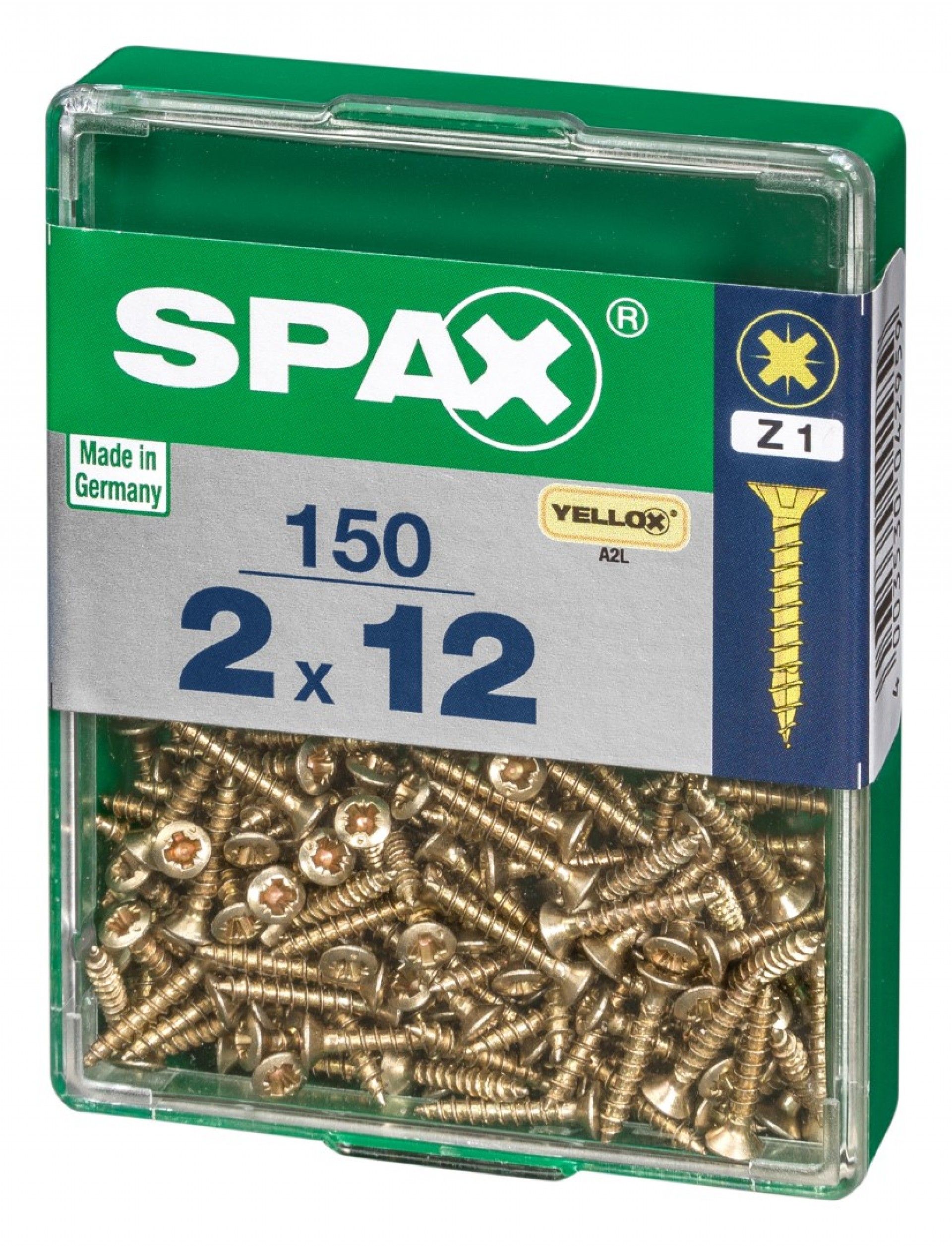 SPAX CP YELLOX 2x12mm M