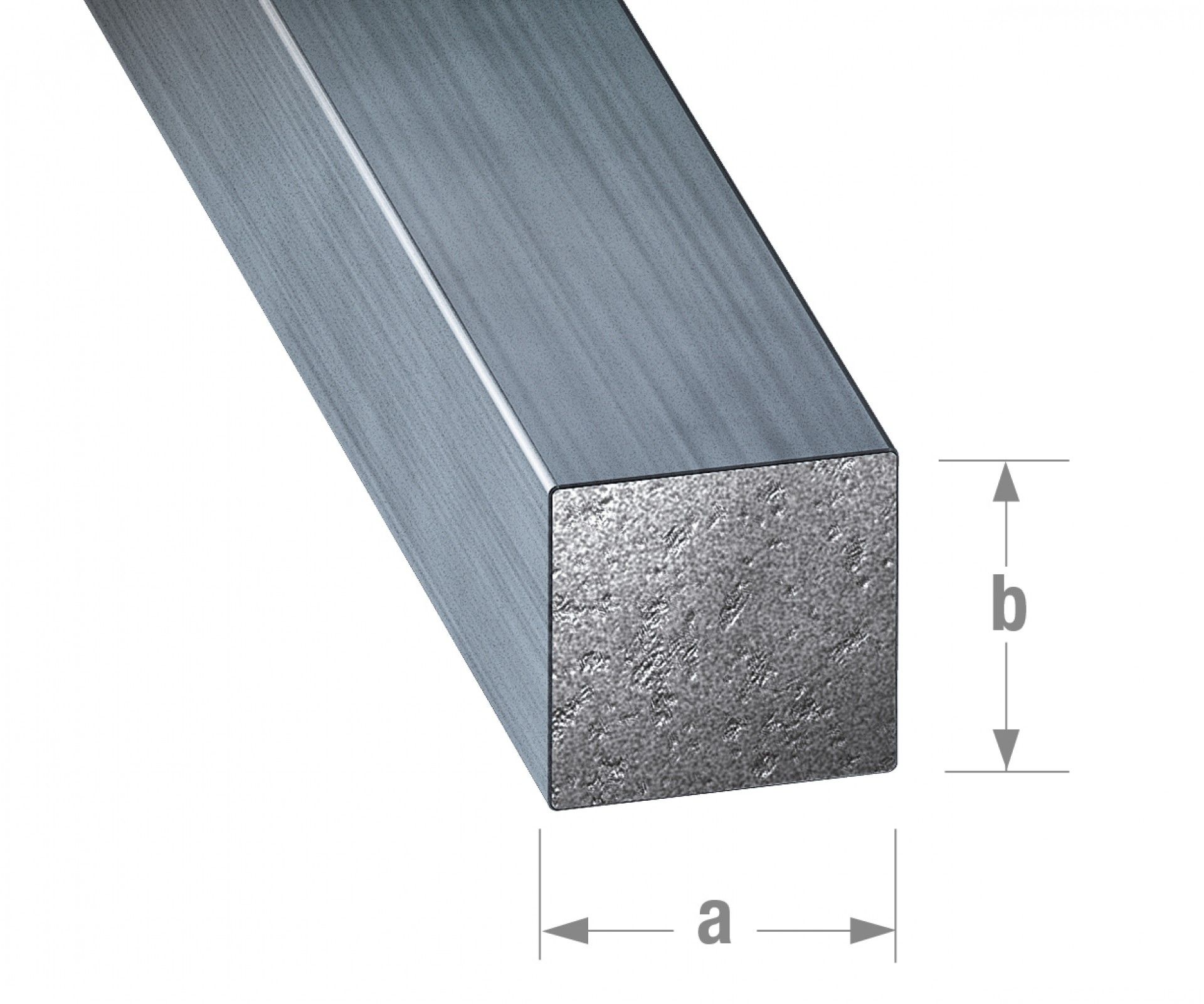 Perfil aço quadrado 7x7mm - 1m