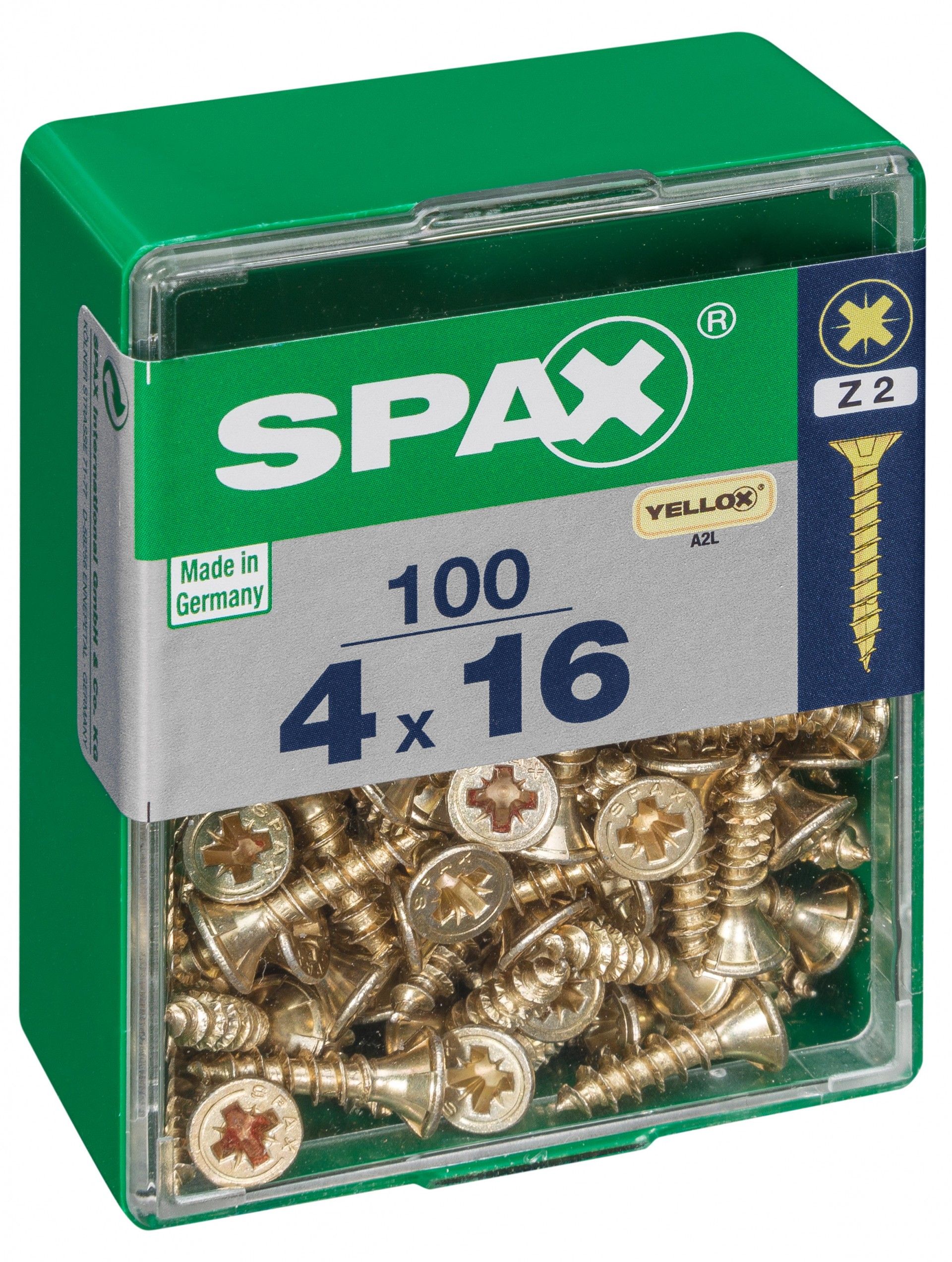 SPAX CP YELLOX 4x16mm M