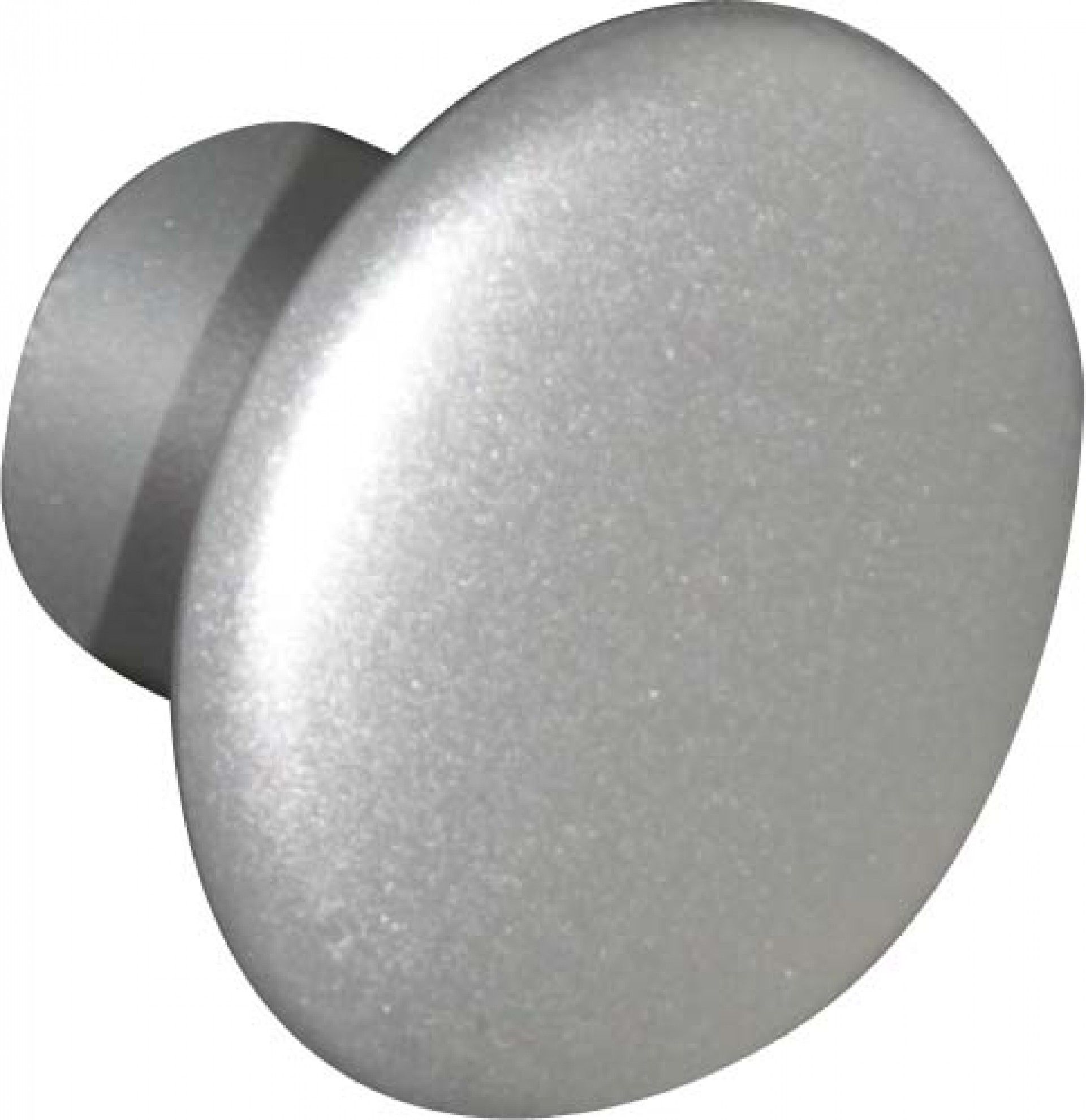 Puxador Móvel Plástico Alumínio Prata 32mm