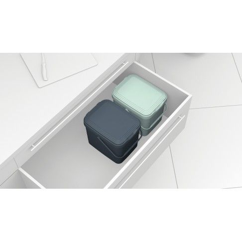 Balde c/ fixação 14L WALBIN cinza Balde c/ fixação 14L WALBIN cinza