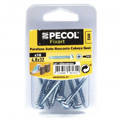 Parafuso Auto Roscante Cabeça Queijo 4,8x32 Parafuso Auto Roscante Cabeça Queijo 4,8x32