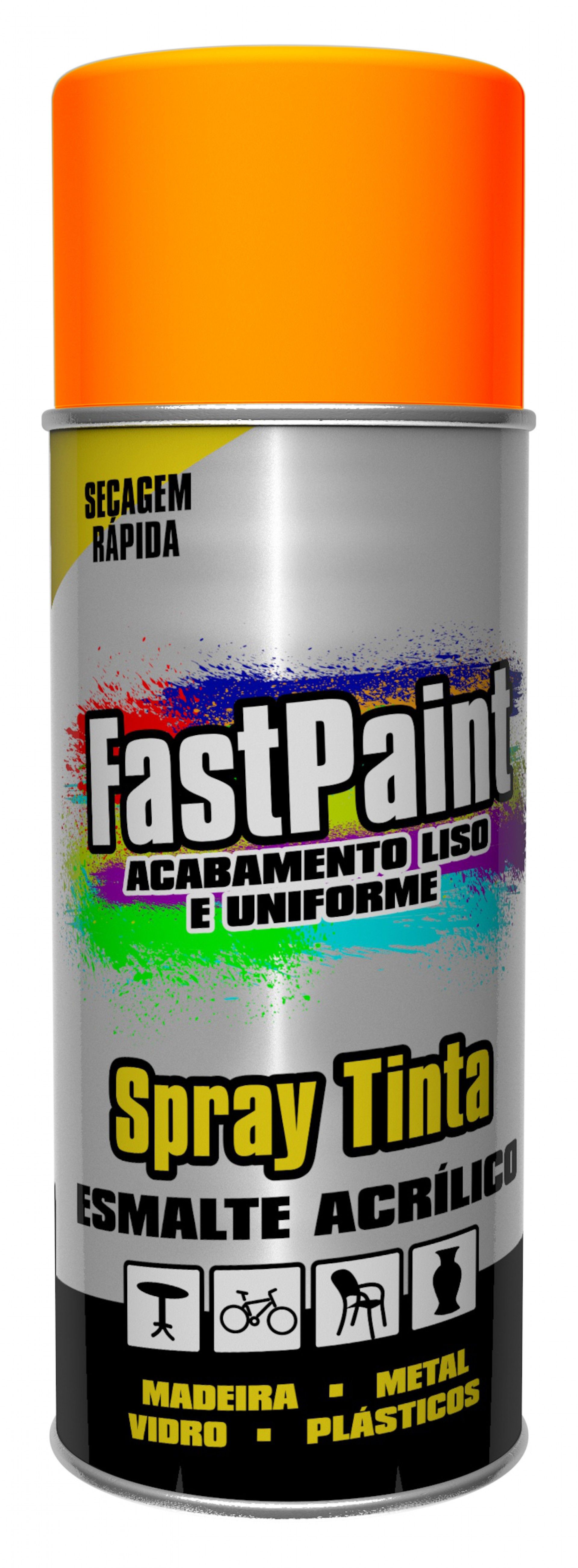 Spray Fastpaint Ral 2004 Laranja 400ml