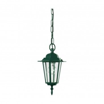 Suspenso Exterior Sextavada E27 Ip44 Verde