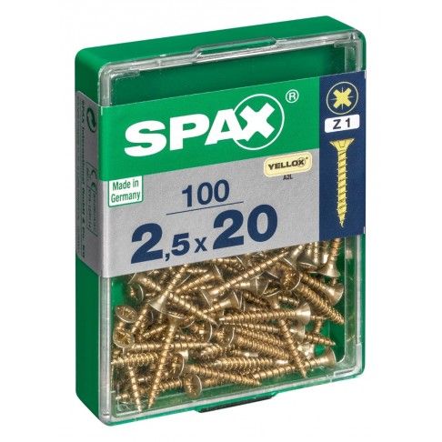 SPAX CP YELLOX 2,5x20mm M SPAX CP YELLOX 2,5x20mm M