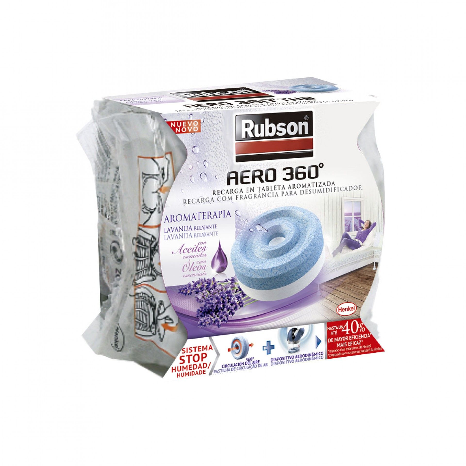 Desumidificador Aero 360º Recarga Lavanda 450g