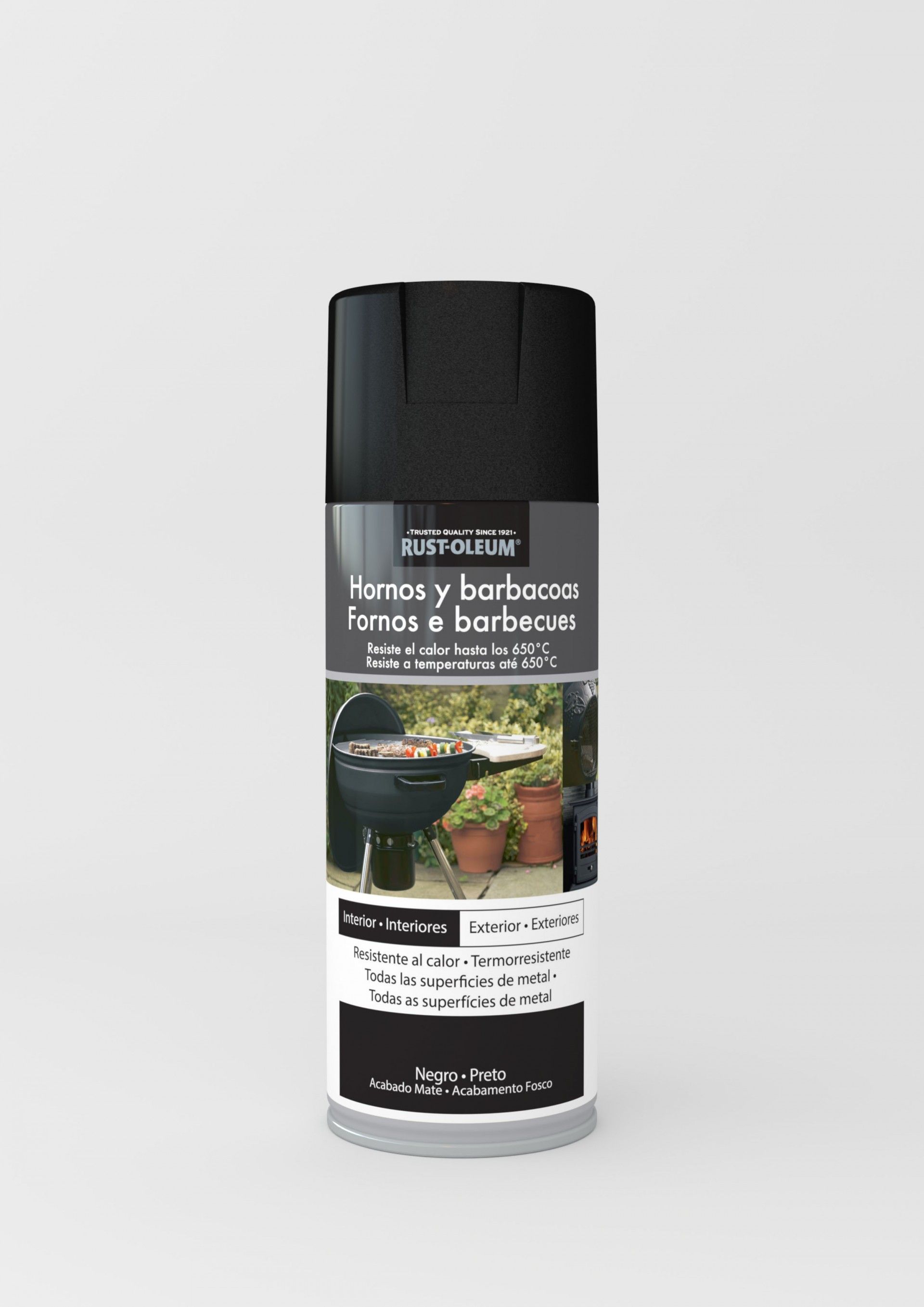 Spray Rust Barbecue Preto Mate 400ml