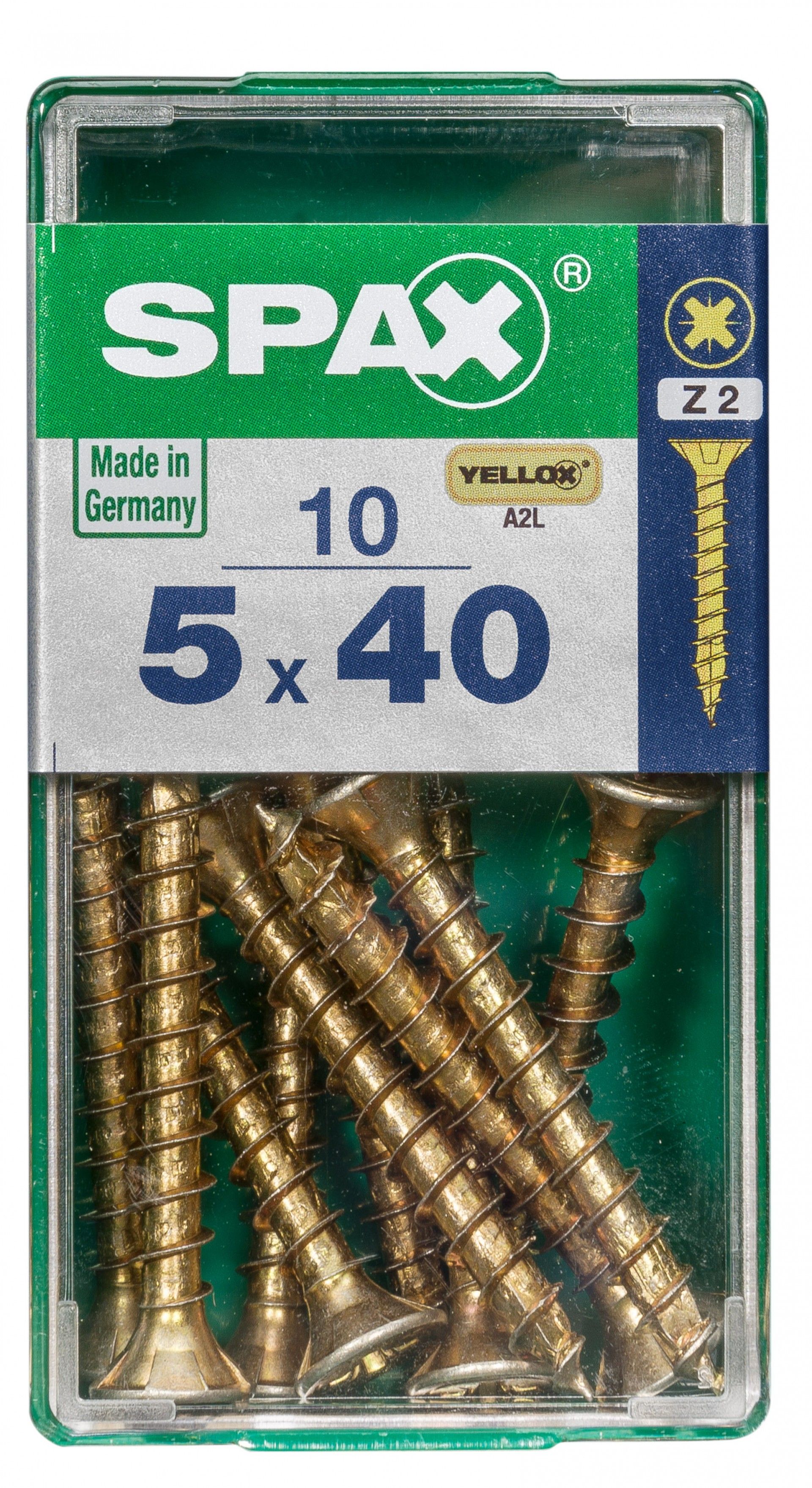 SPAX CP YELLOX 5x40mm S