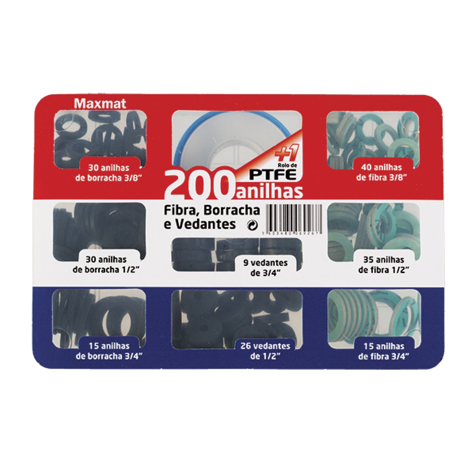 Kit Maxmat 200 Anilhas+Teflon
