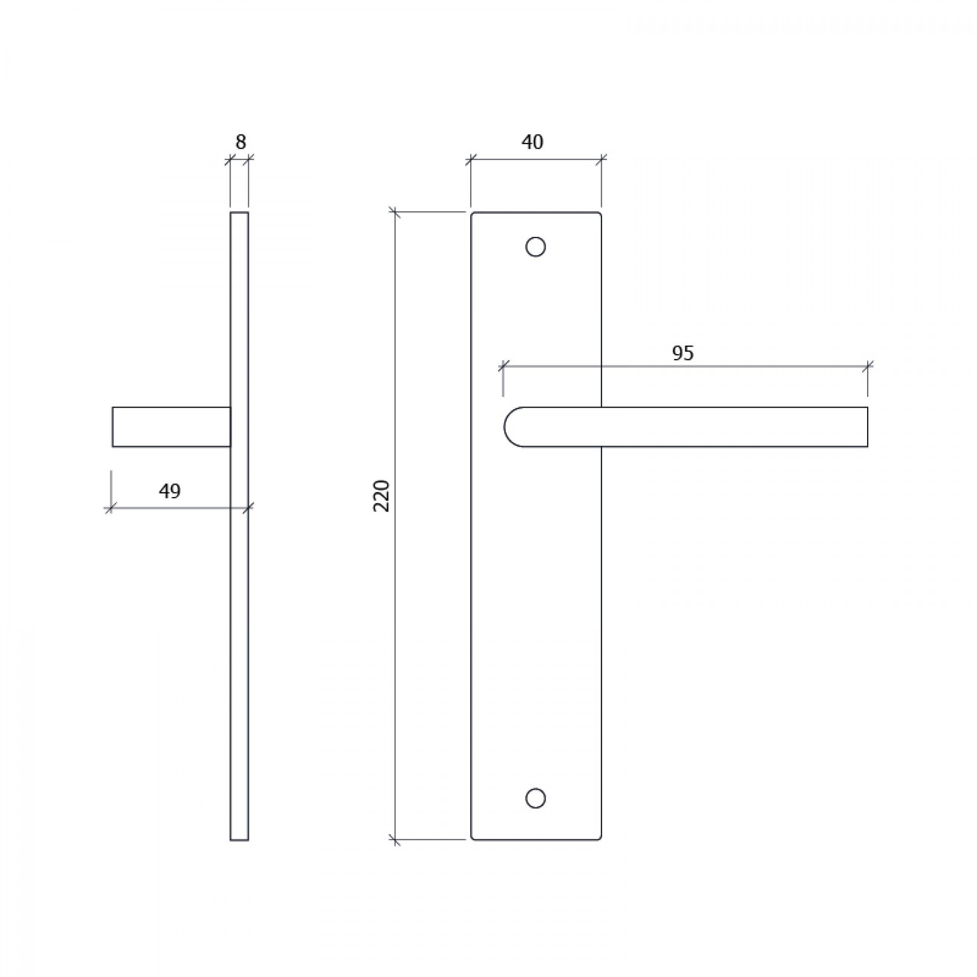Puxador Porta Bronze