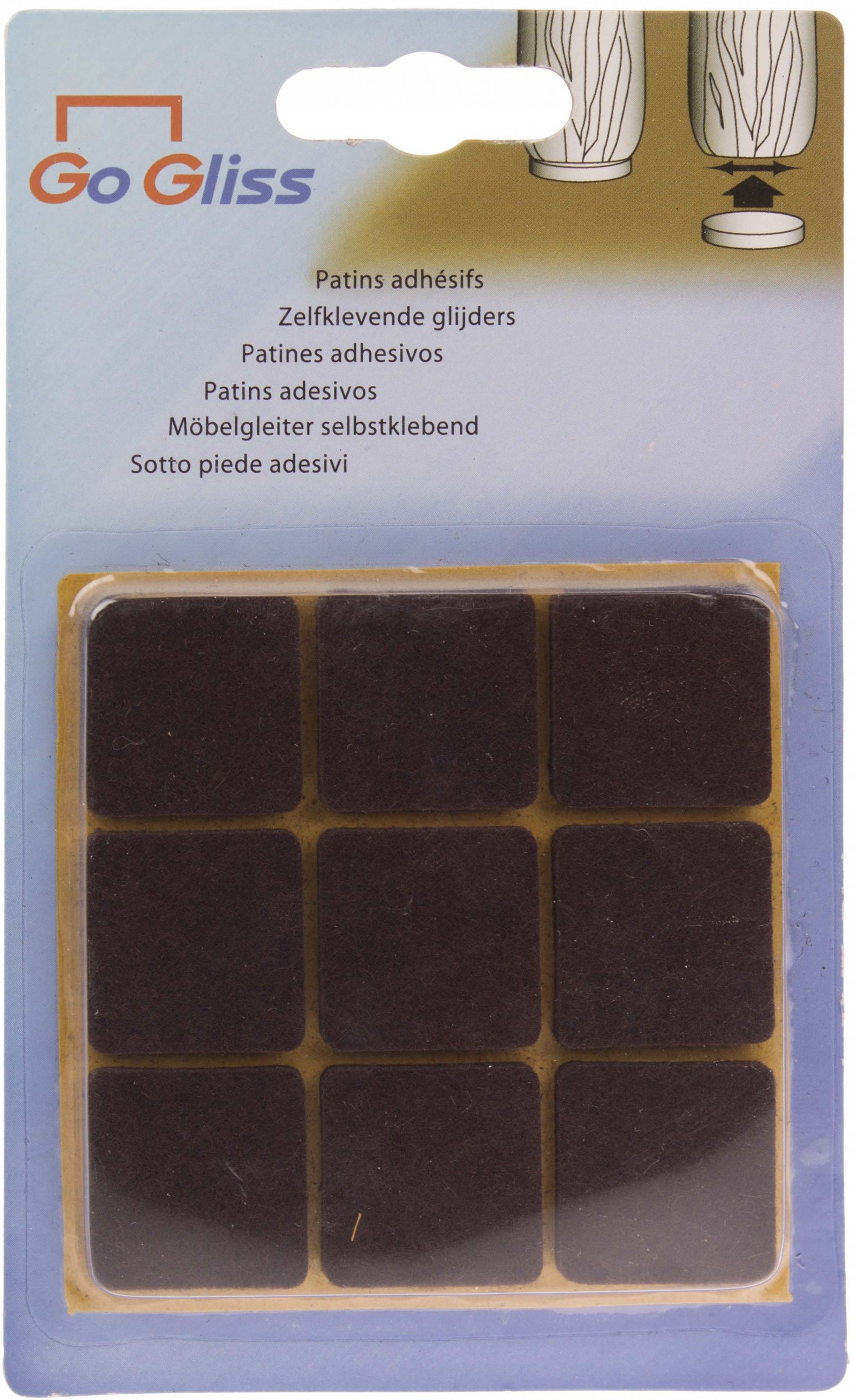 Proteção Adesiva Feltro 25x25mm