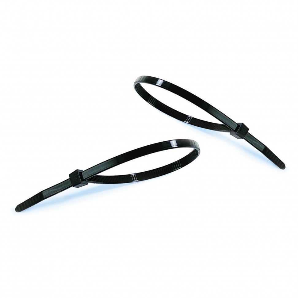 Abra�adeiras Serrilha 100x2,5mm Preto 50 unidades