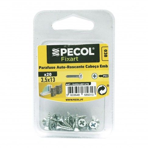 Parafuso para Chapa Cabeça Embeber 3,5x13 Parafuso para Chapa Cabeça Embeber 3,5x13
