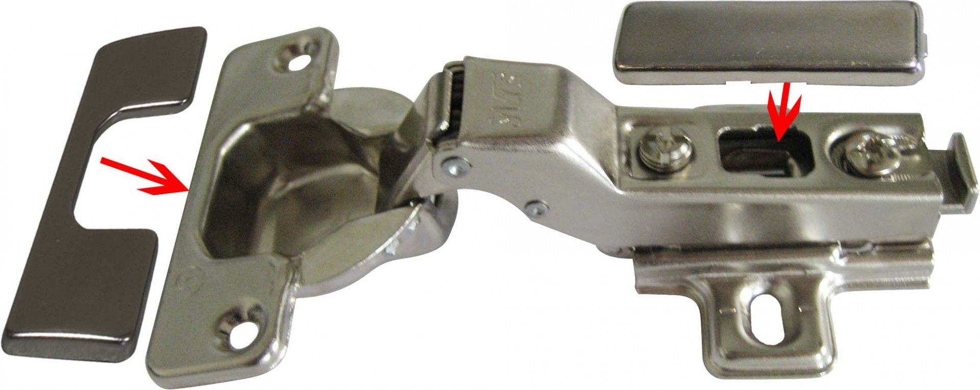 Dobradiça Invisível Móvel Reta