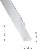 Perfil ngulo Alumnio Incolor 40x10mm-1m