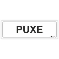 Sinalética Autocololante Horizontal "Puxe" Sinalética Autocololante Horizontal "Puxe"