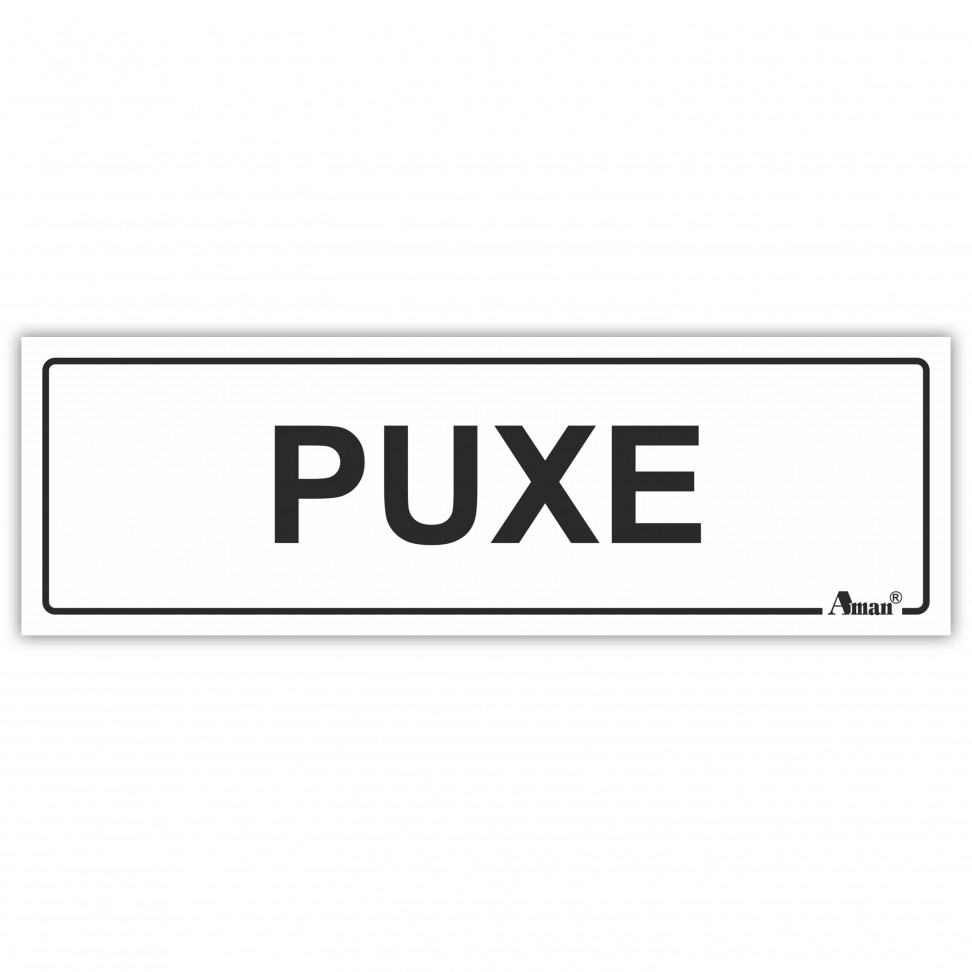 Sinal�tica Autocololante Horizontal "Puxe"