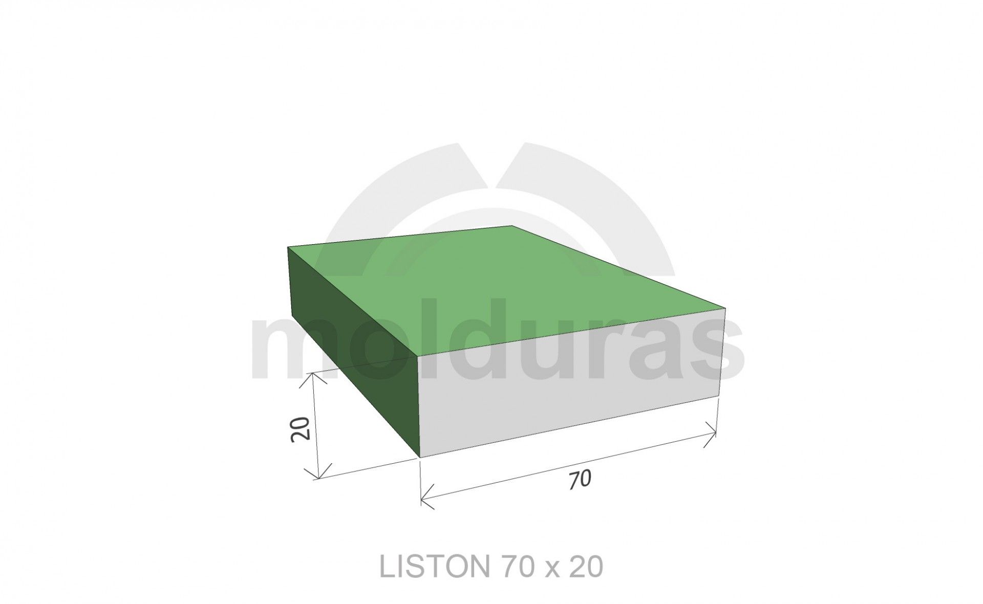 Ripa Abeto Aplainada 20x70x2400mm