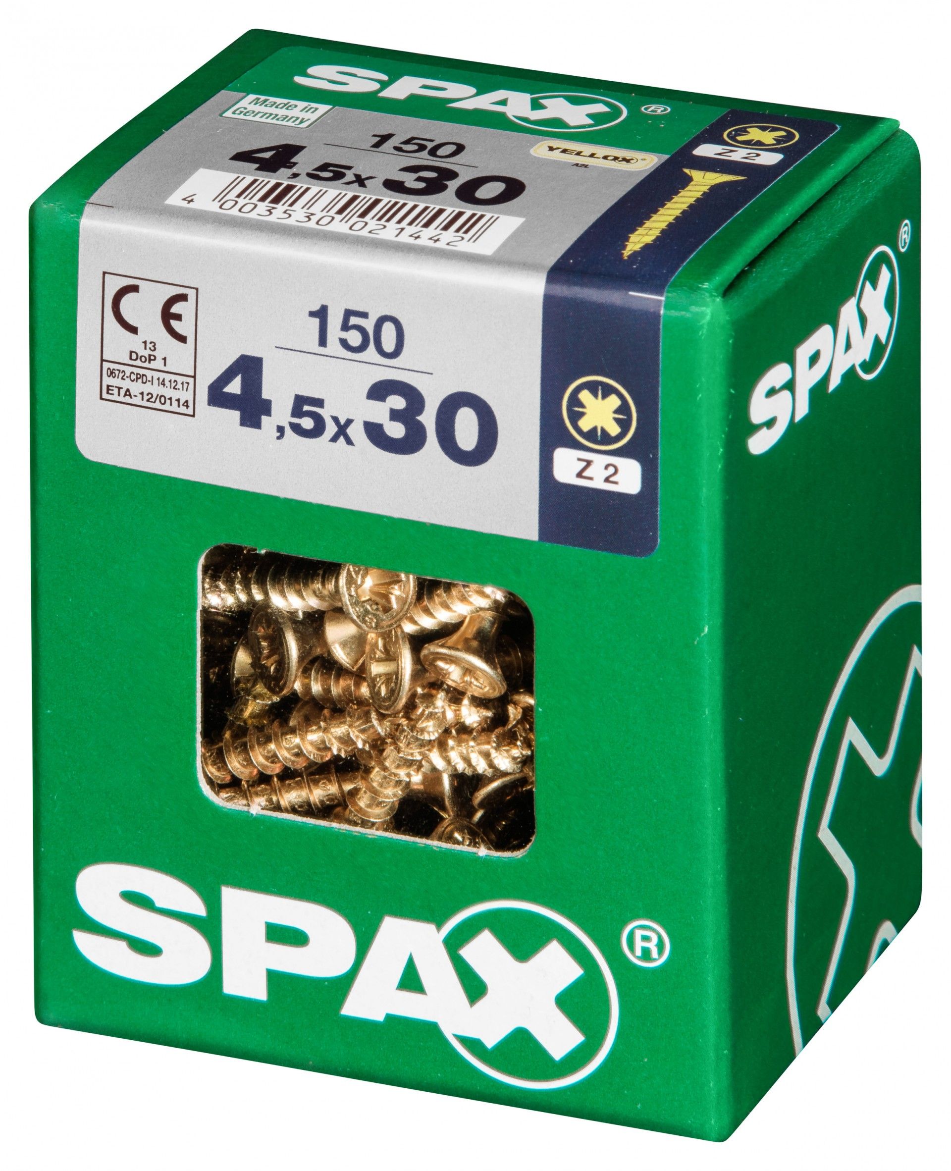 SPAX CP YELLOX 4,5x30mm L