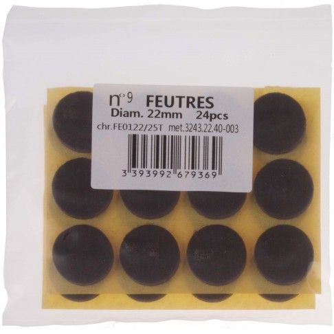 Feltros Adesivos Ø22mm 24 unidades Feltros Adesivos Ø22mm 24 unidades