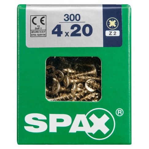 SPAX CP YELLOX 4x20mm L SPAX CP YELLOX 4x20mm L