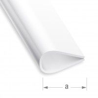 Baguete Encadernação PVC Branco 15mm -1m Baguete Encadernação PVC Branco 15mm -1m