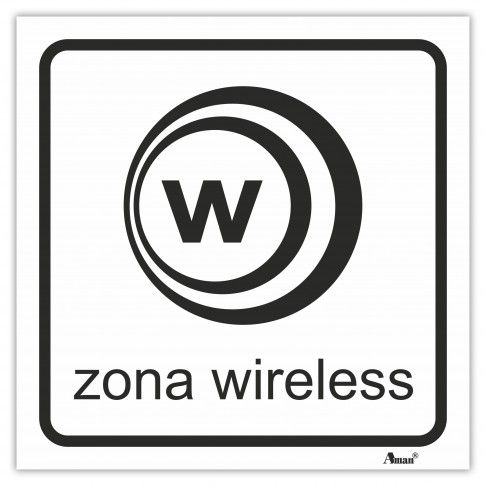 Sinalética Autocololante Zona Wireless Sinalética Autocololante Zona Wireless