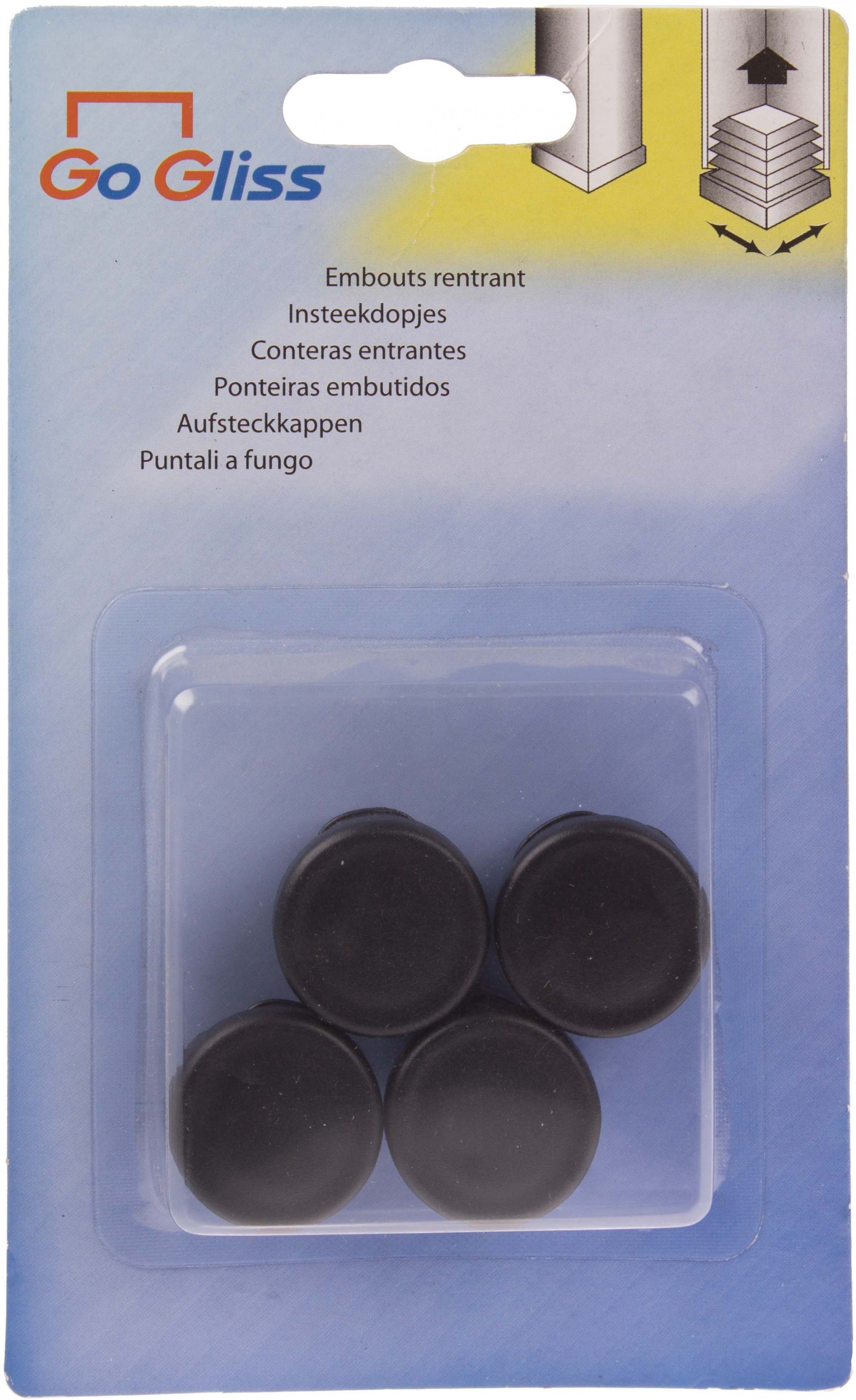 Ponteiras Redondas Embutir Pvc 25mm 4 unidades