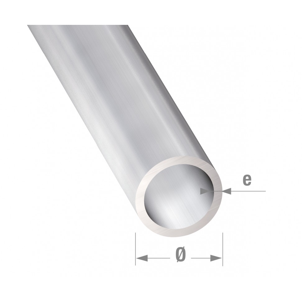 Tubo Redondo Alum�nio Incolor 6x1mm-1m