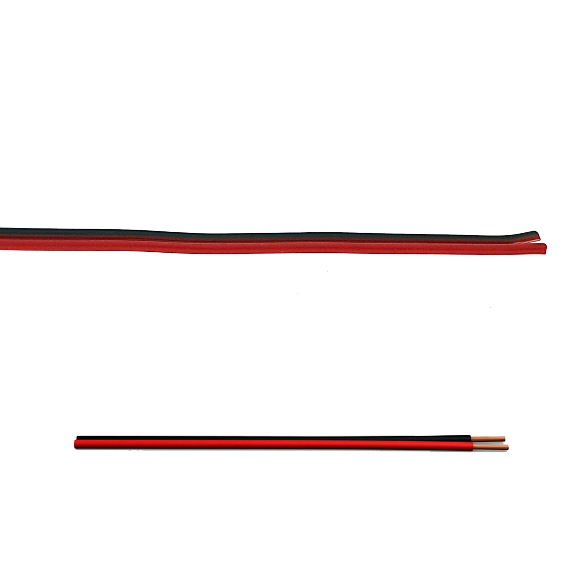 Cabo Hifi 2x0.75mm² Preto/Vermelho 1m