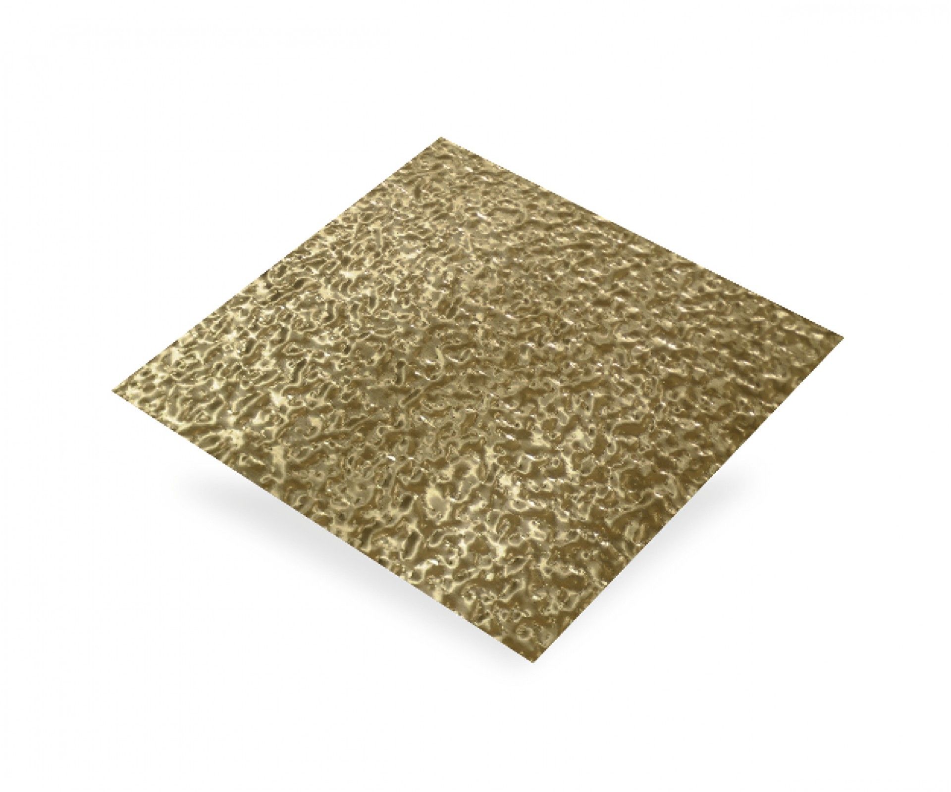 Chapa alumínio granizado castanho - 500x250mm