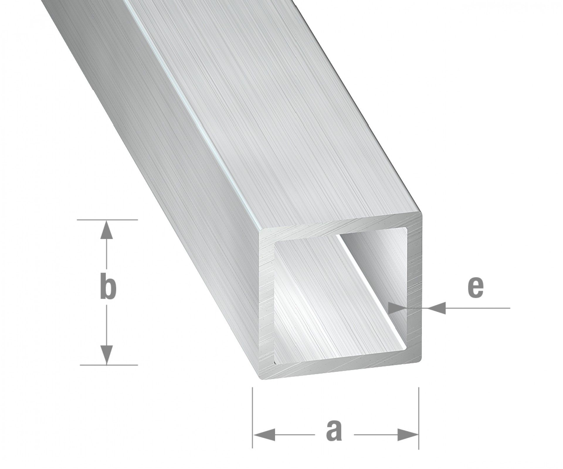 Tubo Quadrado Alumínio 20x20x1,5mm-1m
