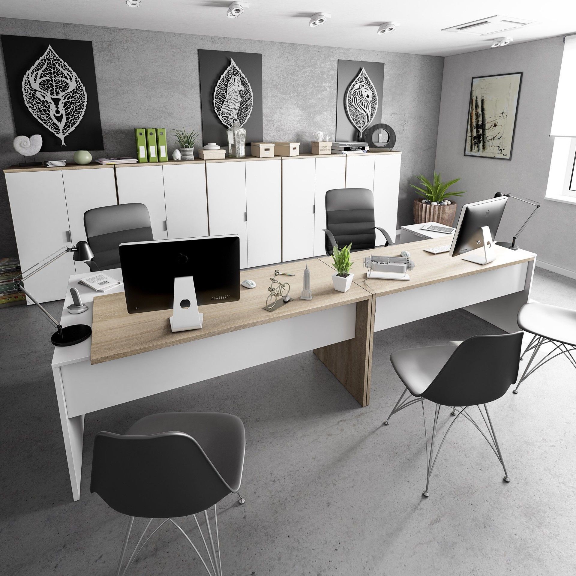 Secretária Office 3 gavetas