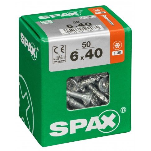 SPAX TRX CP WIROX 6x40mm L SPAX TRX CP WIROX 6x40mm L