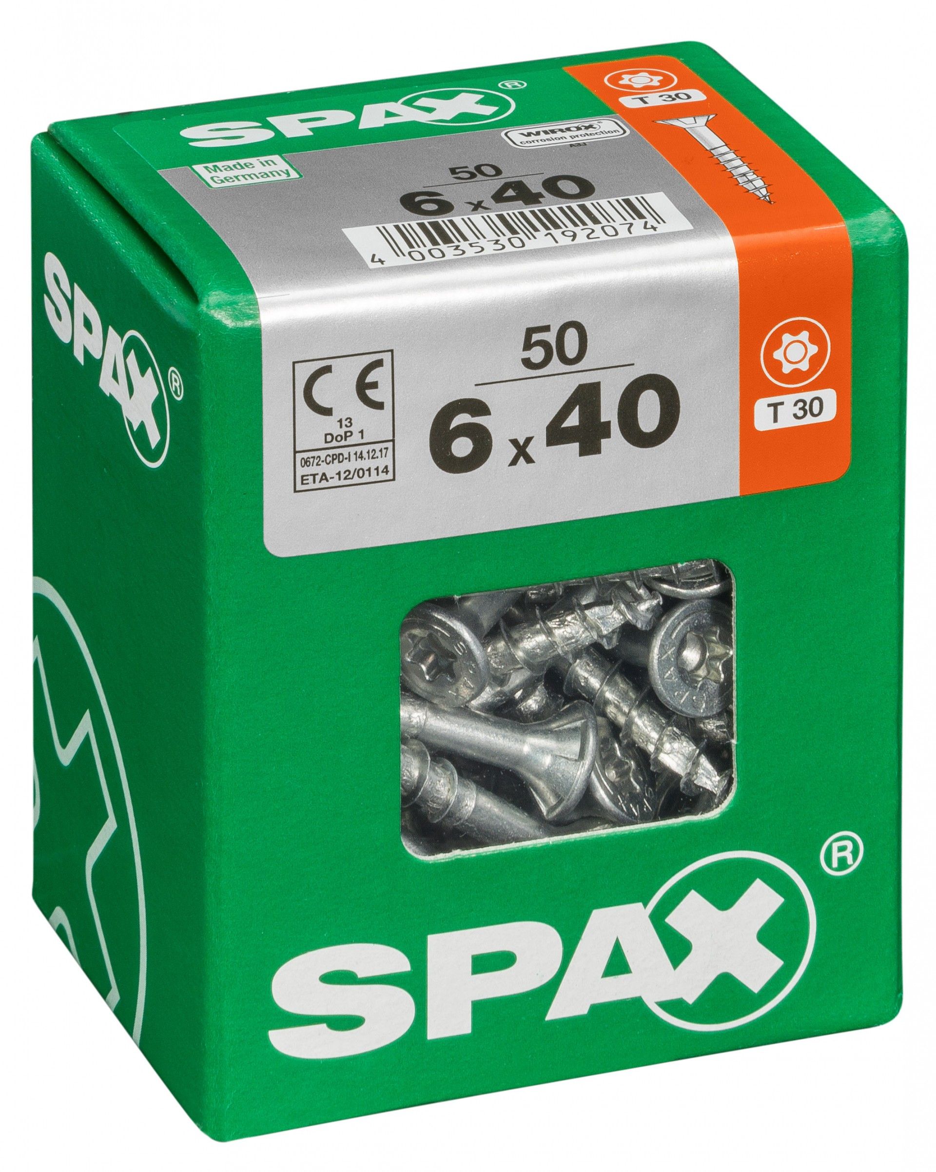 SPAX TRX CP WIROX 6x40mm L
