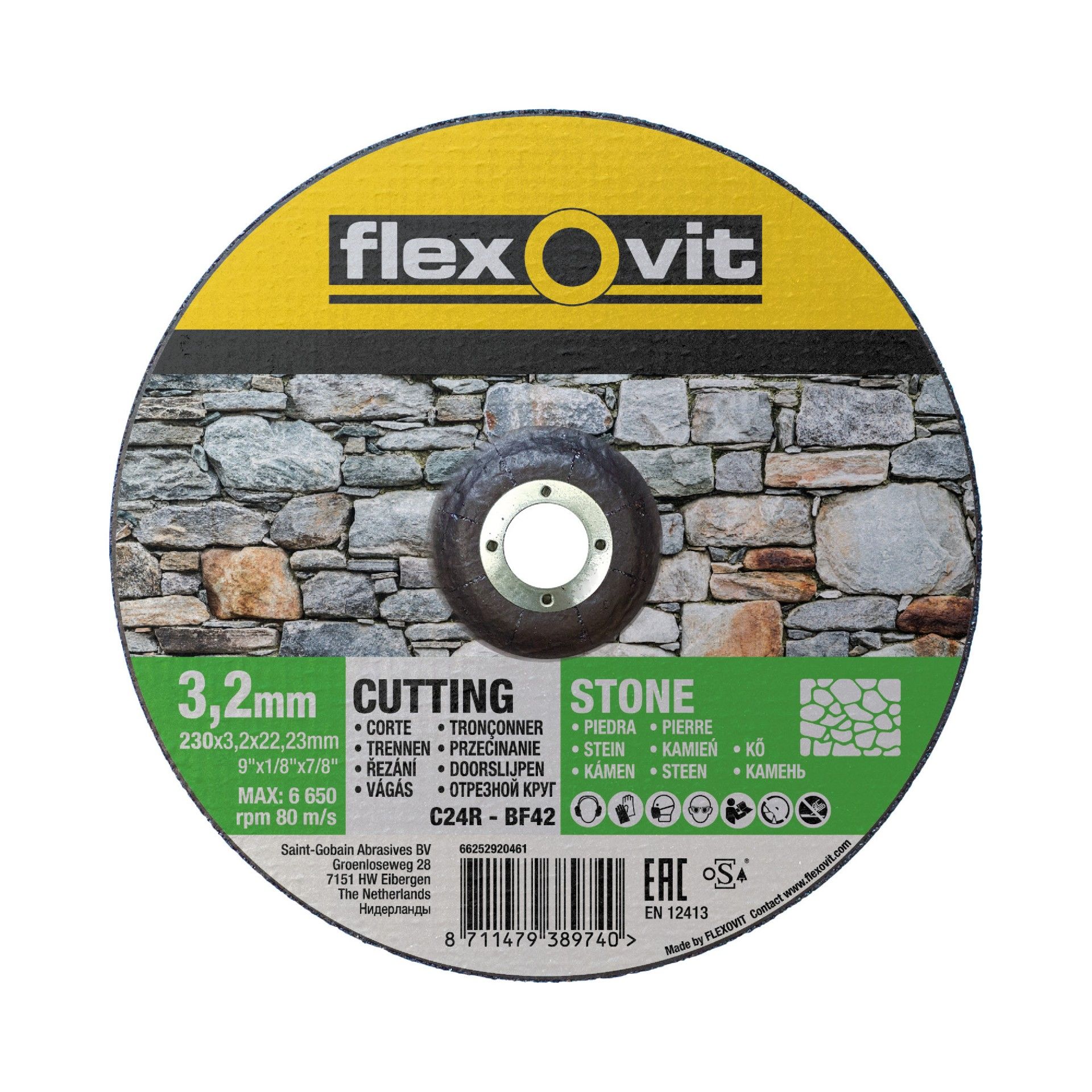 Disco Cortar/Rebarbar Pedra 230mm